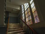 Het glas in lood van binnen.
<br/>
Marcel Westhoff, mei 2016